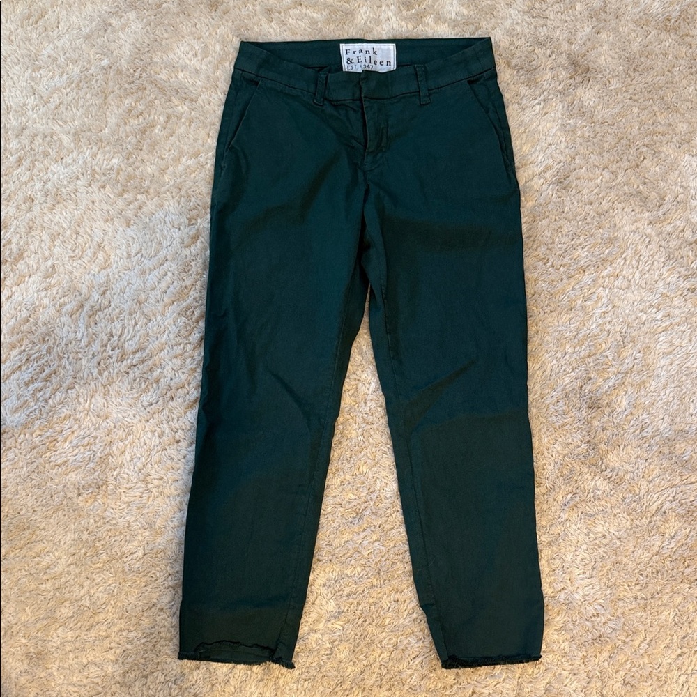 Frank & Eileen Deep Green Trousers